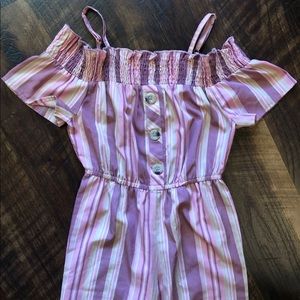 Blush Pink Girls Jump Pant Suit